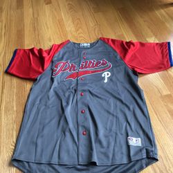 New MLB Phillies Jersey Genuine Merchandise True Fan Series Size XL 