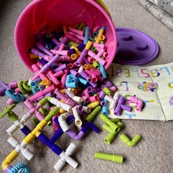 250PCS STEM Pipe building blocks