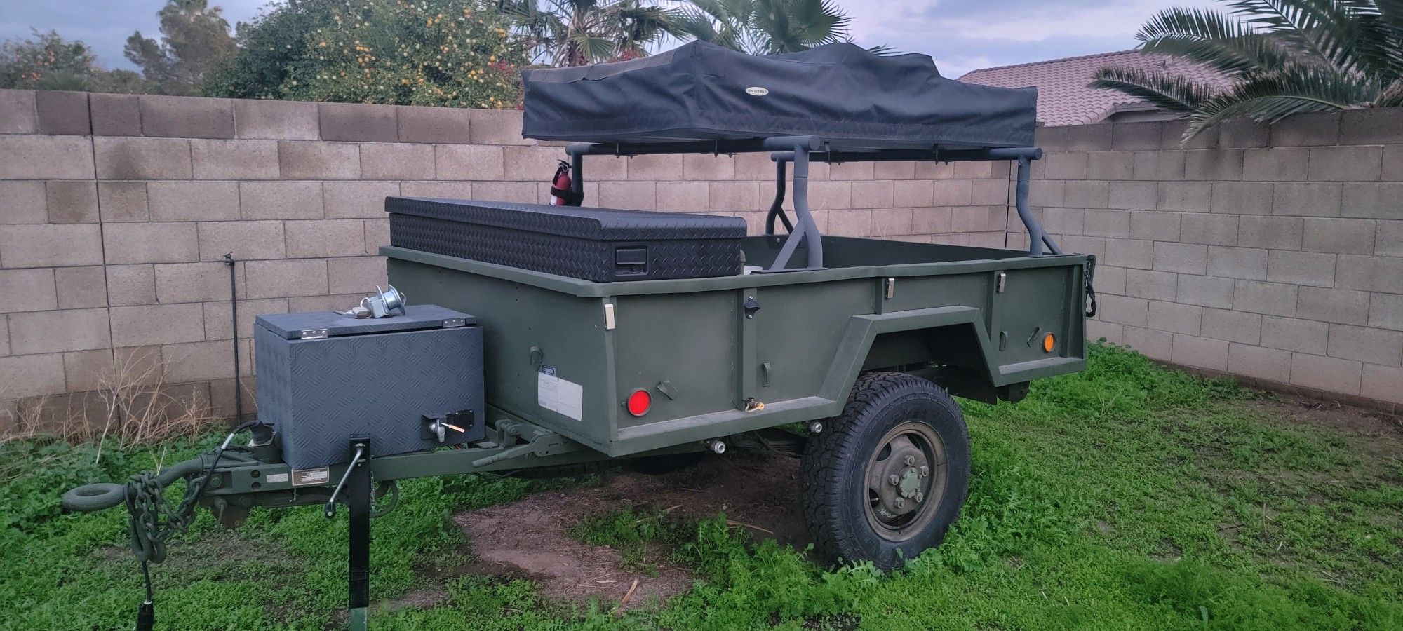 Overland Offroad Tent Trailer - M101A1 Army Military Trailer