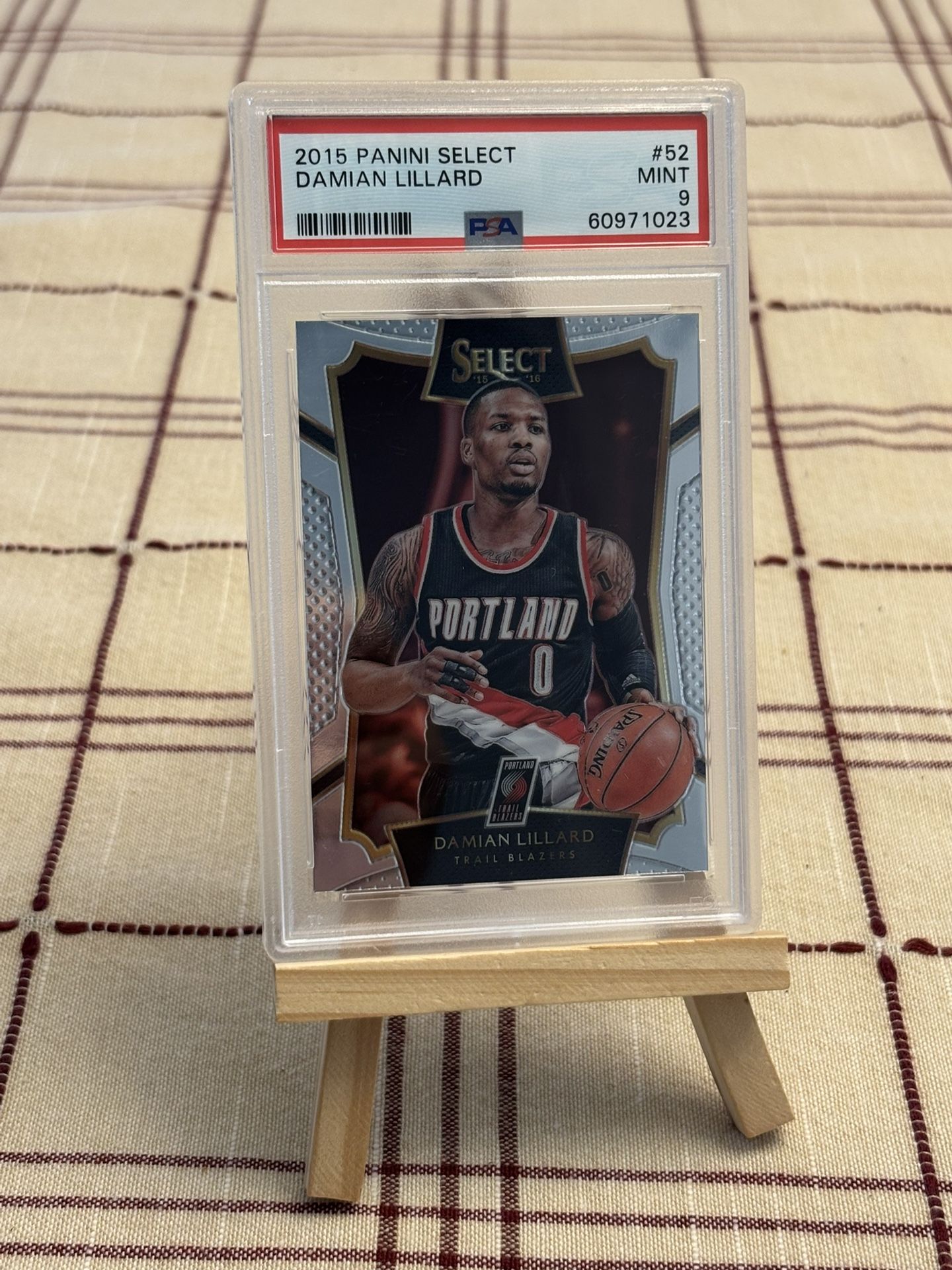 Damian Lillard Portland Trailblazers PSA 9