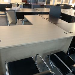 Desk L Shape 60”x66” With Drawers New! Sale