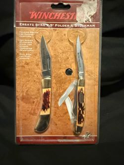 Winchester Stag Stockman Combo Knife