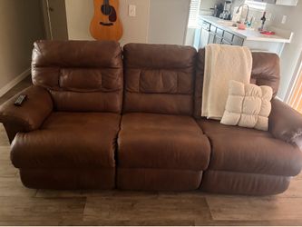 Brown Leather Couch