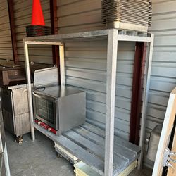 60" x 24" x 60" Aluminum Dunnage Freezer or refrigerator Shelving Unit - RESTAURANT EQUIPMENT