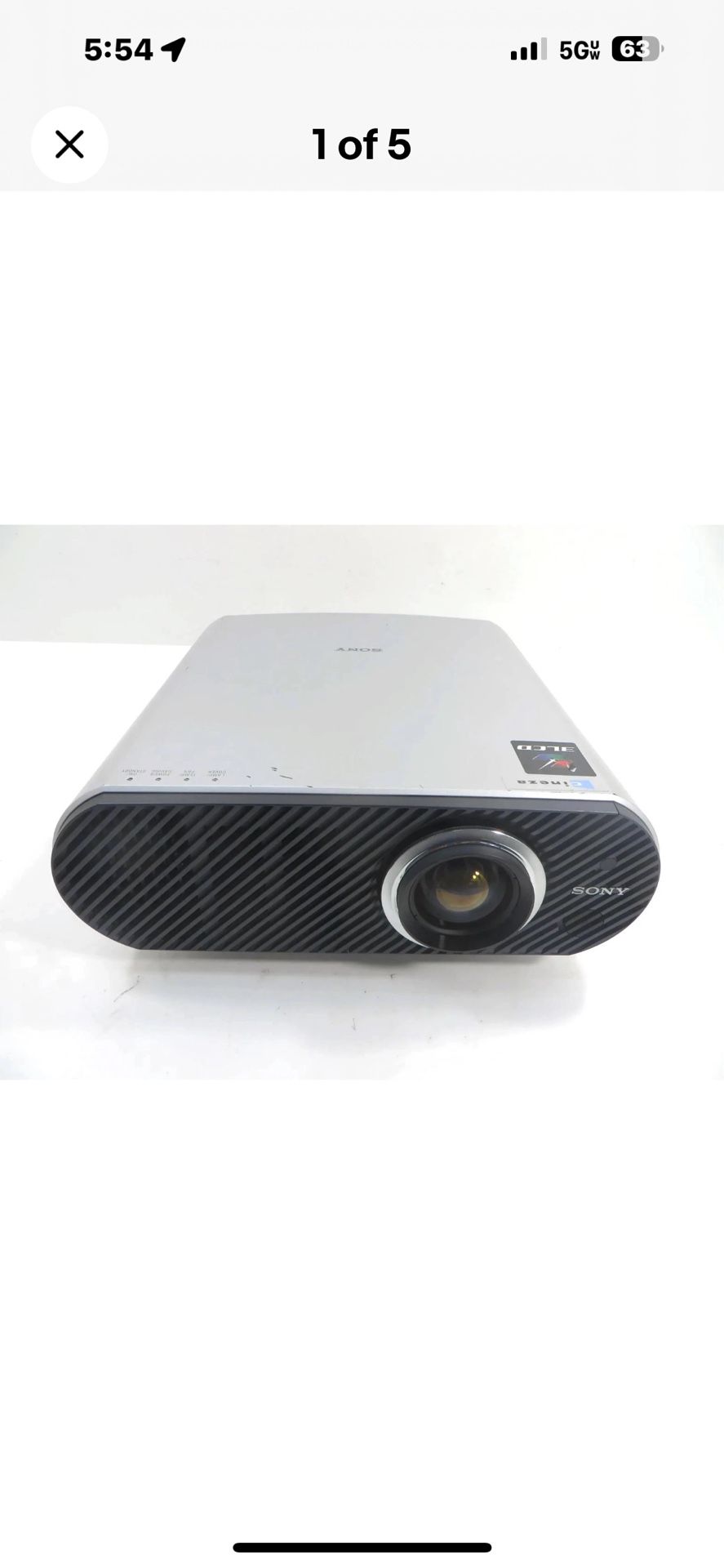 Sony Cineza Projector