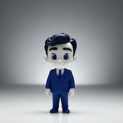 Custom 3D Printed Mini-Me Figurine - Single Color Personalized Gift