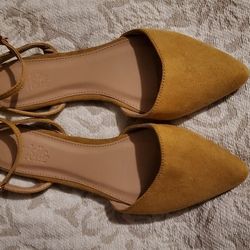 Charlotte Russe Mustard Yellow Flats 