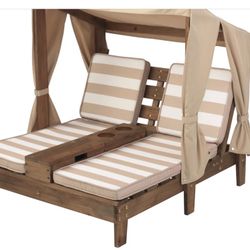 Kidkraft Double Chaise Lounger In Tan.