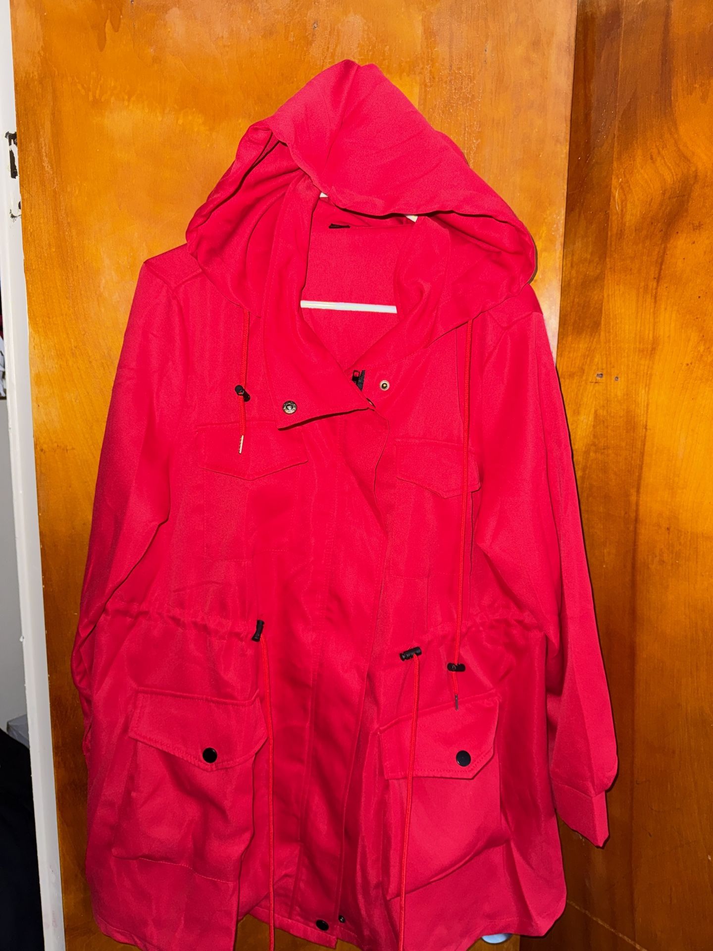 Women’s size extra large red curve hoodie jacket