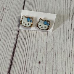 Gold plated girls earrings