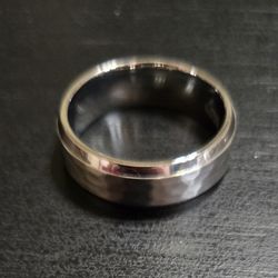 Hammered Finish Look Wedding Band 