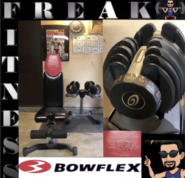 Bowflex 4 1 Weight Bench Nautilus Dumbbells Stand For Sale In El