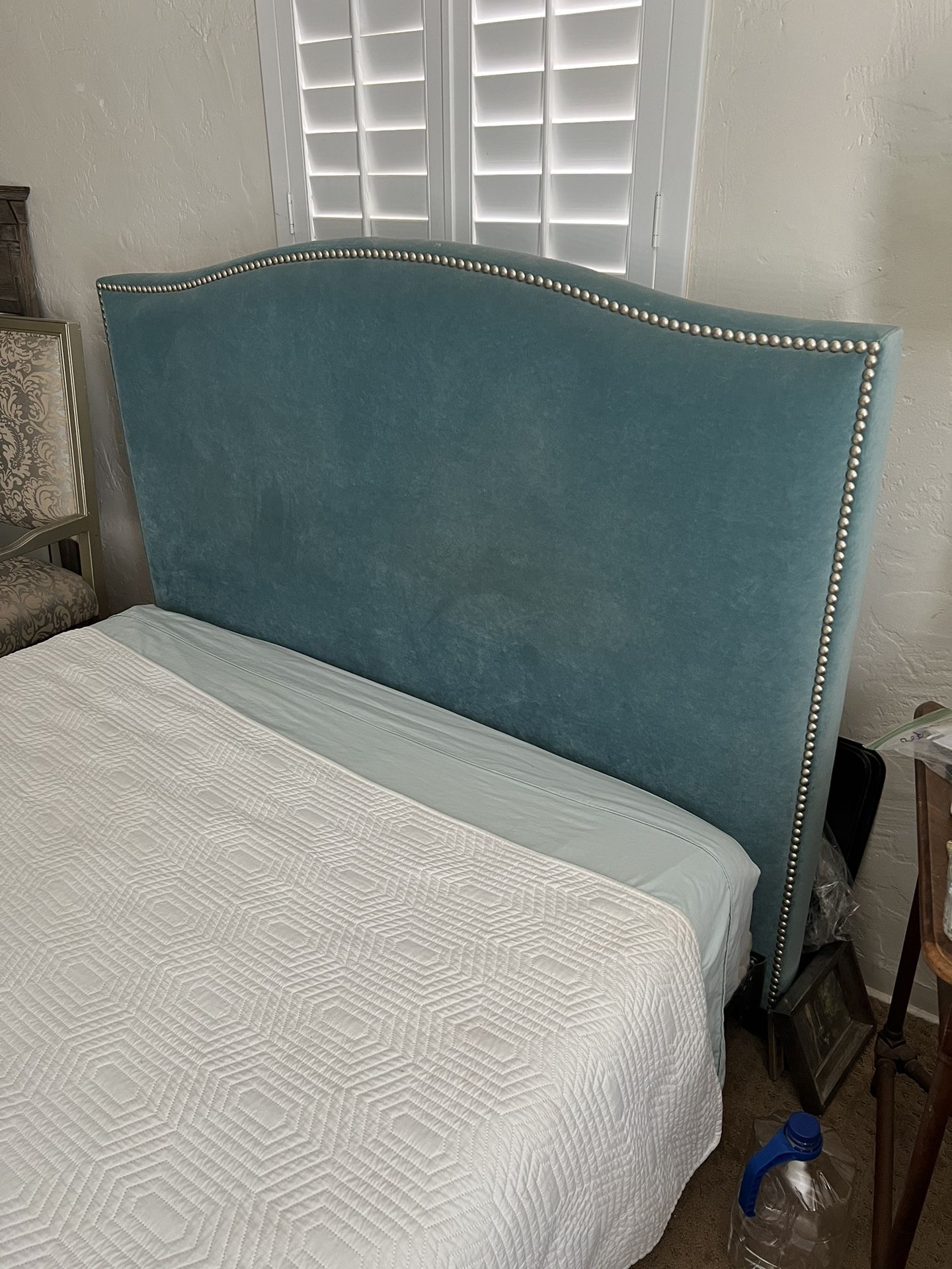 Queen/Full Upholsterd Headboard And Frame Only for Sale in Phoenix, AZ
