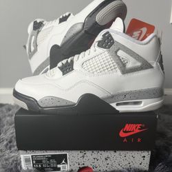 Size 9 - Air Jordan 4 Retro OG 2025 White Cement