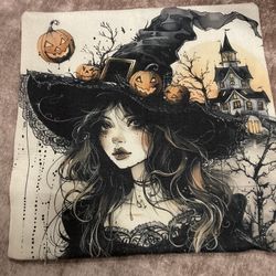 Witch   18 X 18 Pillow Cover 