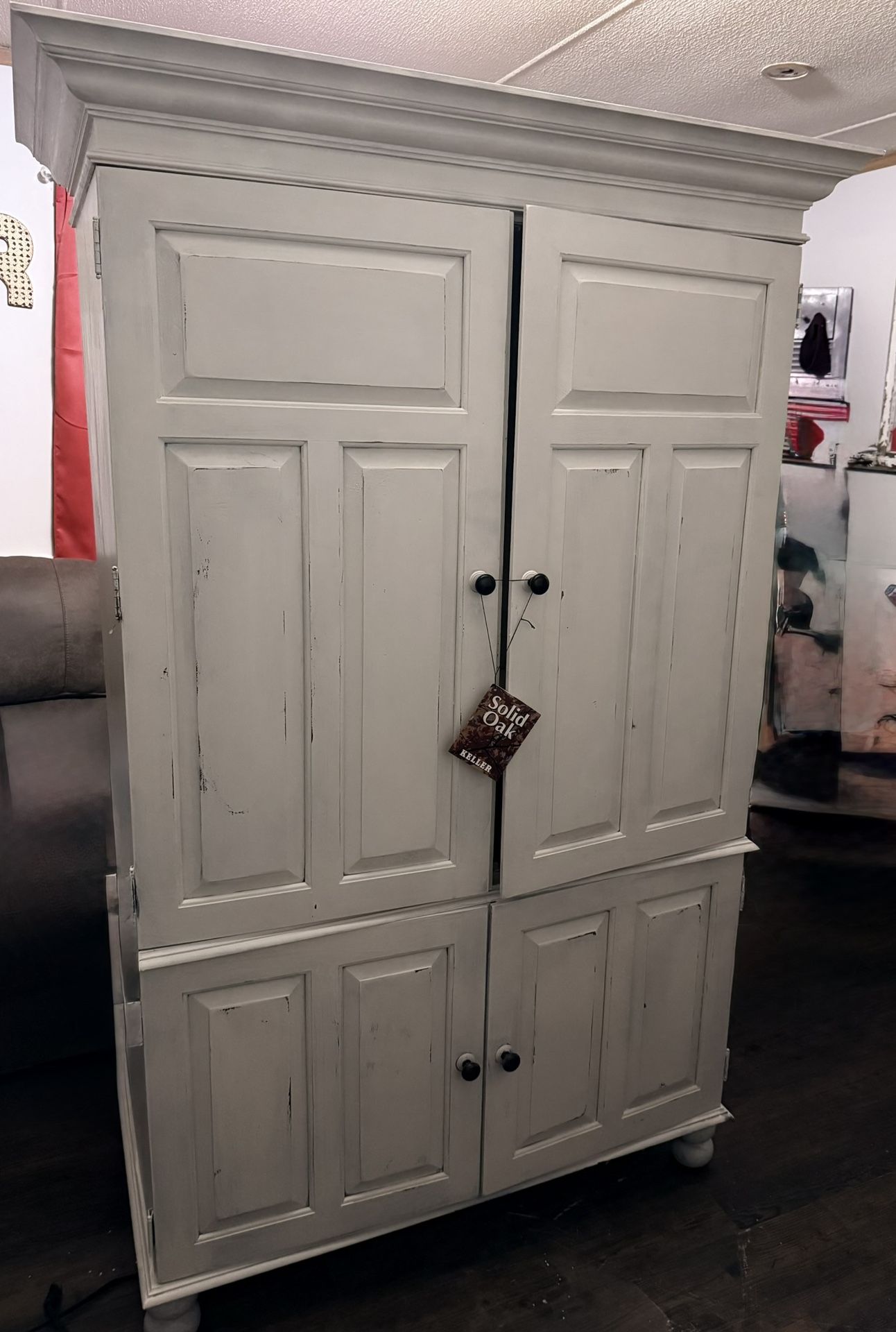 Keller Real Oak Armoire Or Entertainment Center