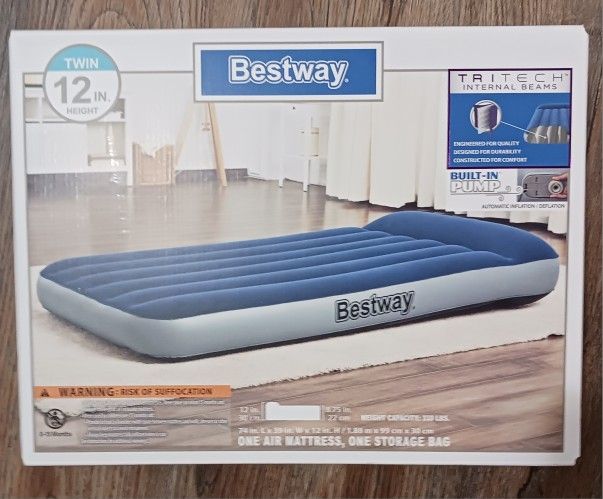 BRAND NEW 12"TWIN BESTWAY AIR MATTRESS
