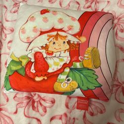 Strawberry shortcake cloud pillow