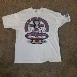 1996 XL Stanley cup championship avalanche shirt
