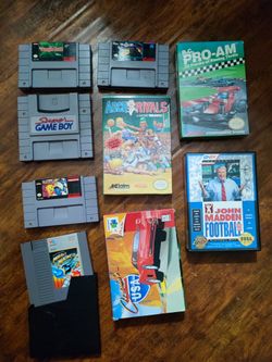 Nintendo NES SNES Sega Games