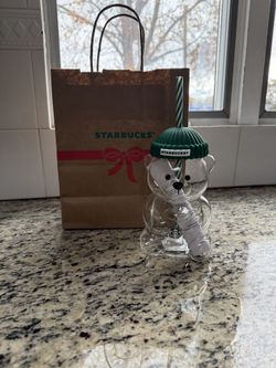 Viral Starbucks Bearista Glass Cup