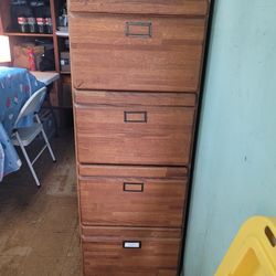 Solid Oak Filing Cabinet
