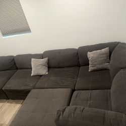 Dark grey sectional 