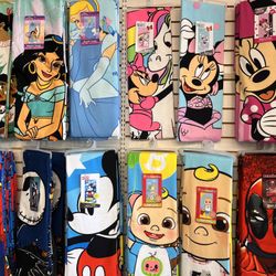 Beach Towel Disney CoCoMelon Cinderella Minnie Micky Mouse Stitch SpiderMan 