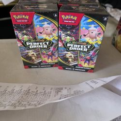 Pokemon perfect order booster bundle 6 packs  40.00