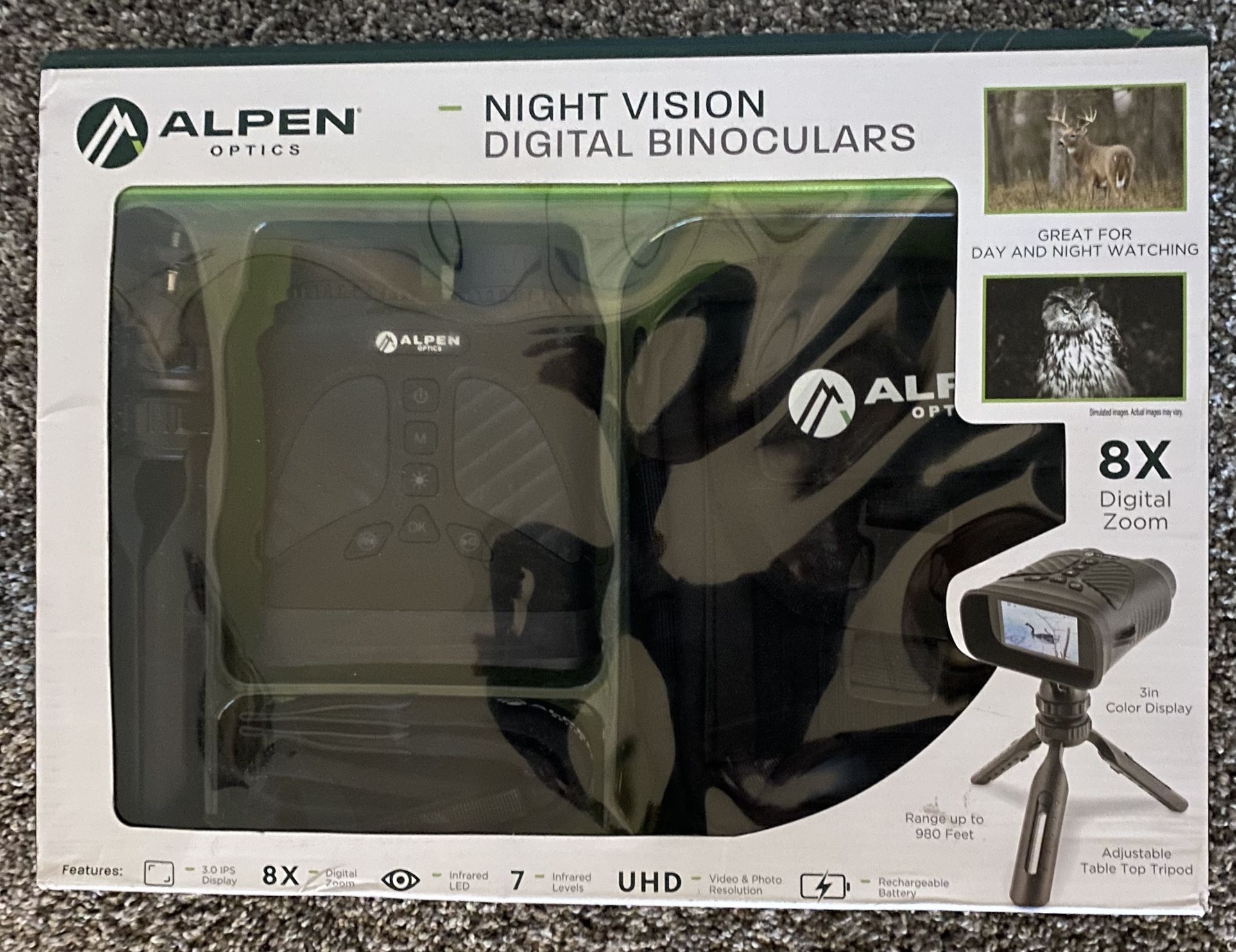 Alpen Optics Night Vision Digital Binoculars- NIP