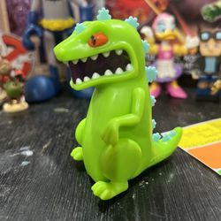Rugrats Reptar Sparking Dinosaur Toy 1998 Pullback, Viacom Burger King Kids Meal
