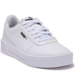 PUMA Carina Leather Platefom Sneakers - Size 6