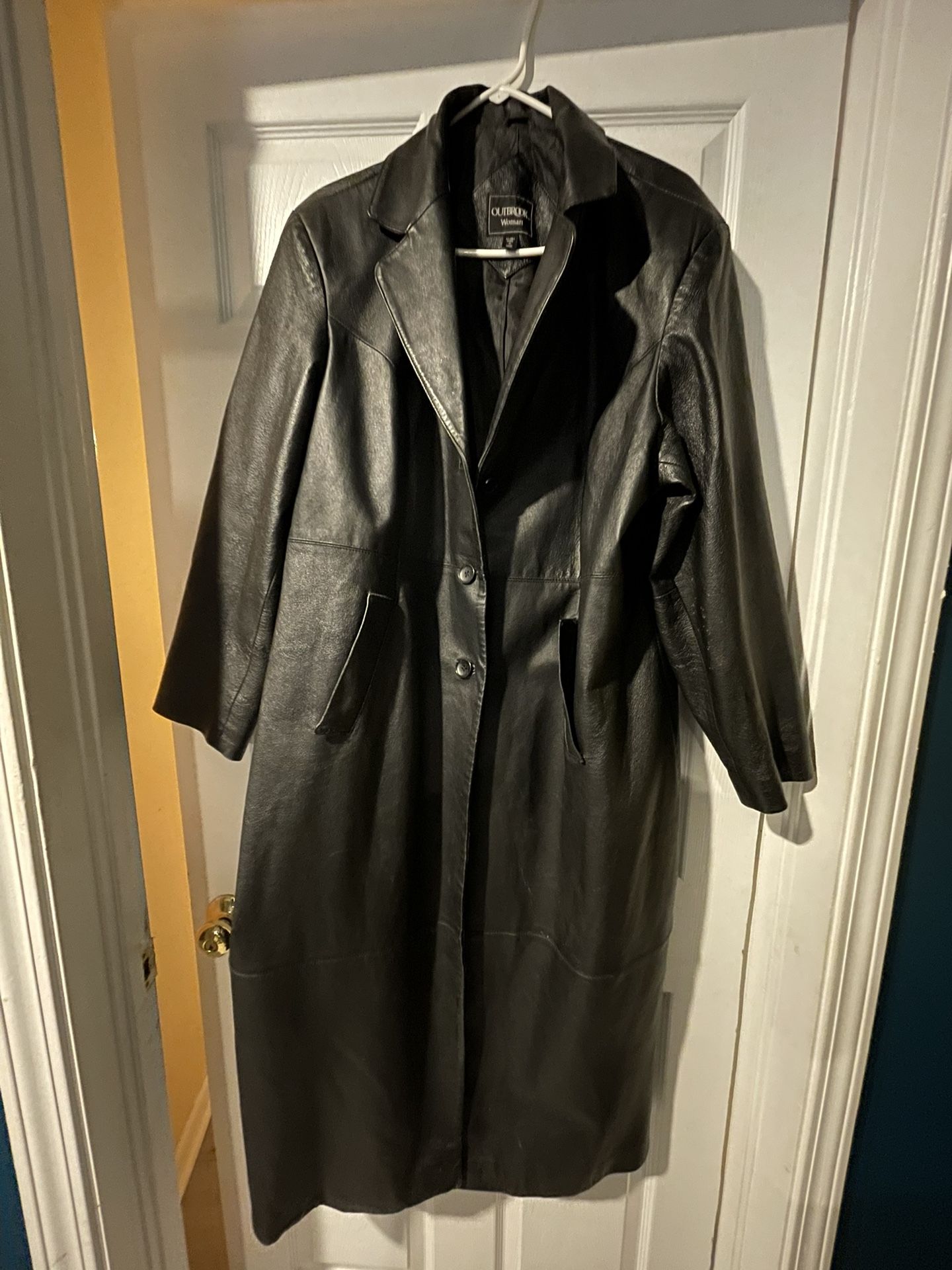 Leather Coat Long