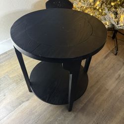 West Elm Black Side Table 