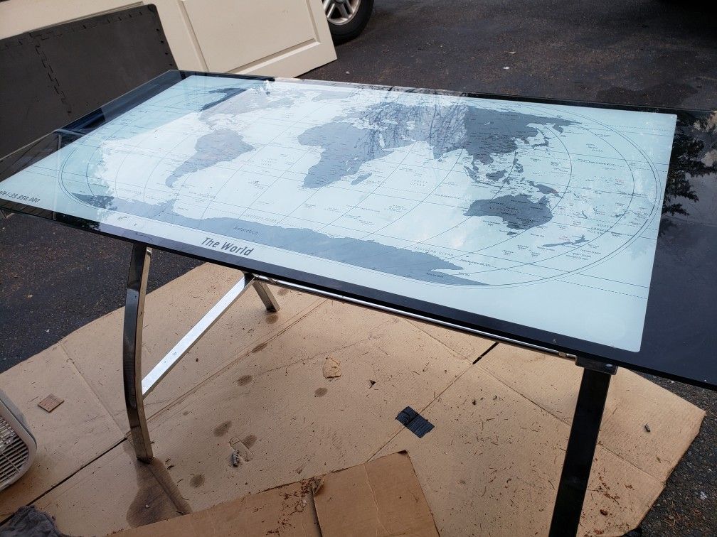 Glass Top Desk