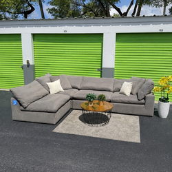 Sectional Couch Sofa - Gray Nixon Cloud - City Furniture