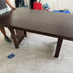 Free Wood Dining Table and Shelf must Pick Up