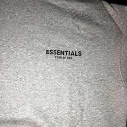 Light Heather Grey Essentials Hoodie