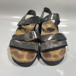 Naot Kayla Leather Adjustable Strap Sandals Size 37 Comfort Walking  