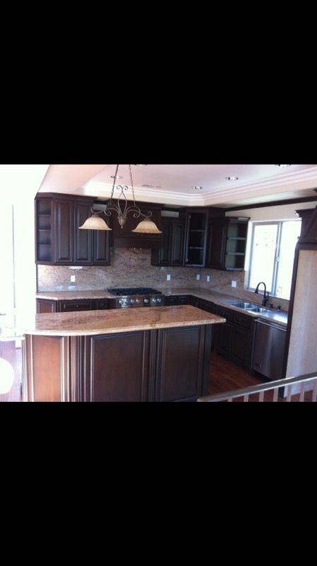 Kitchen countertops and cabinets