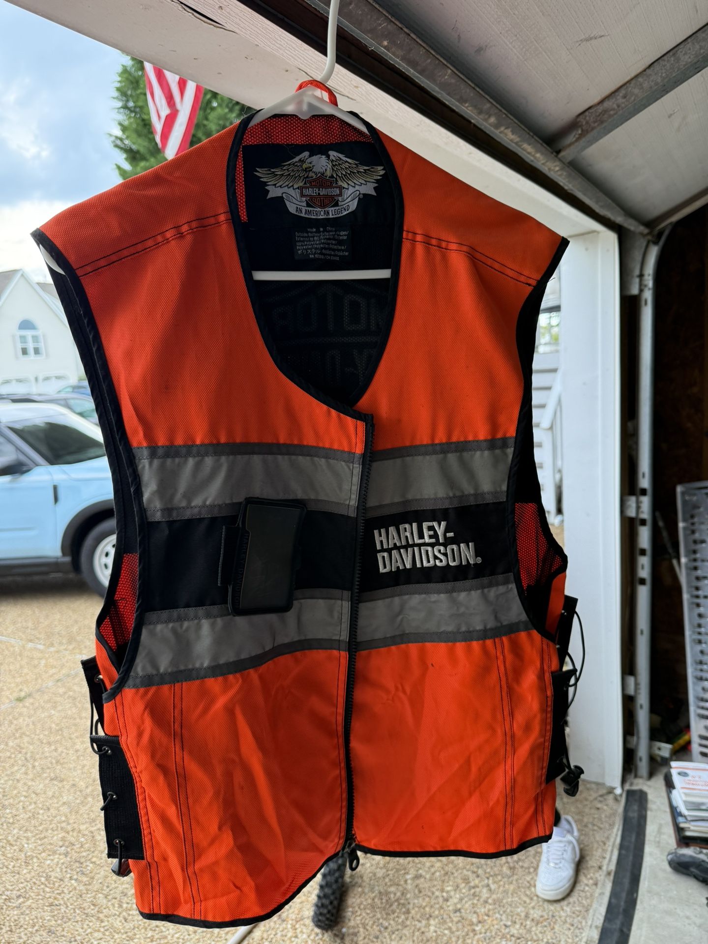 Harley Davidson Brand Reflective Motorcycle Vest.