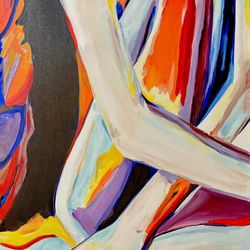 Outside In The patio.  24” X 48 “ Canvas