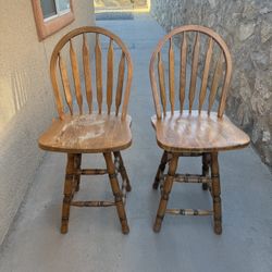 Wooden Spin Chairs