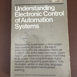 vintage paperback: Understanding Electronic Control of Automation Systems Radio Shack 1983