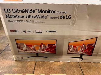LG 34" UltraWide Curved Monitor