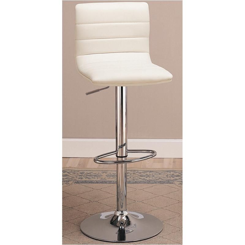 white & chrome swivel adjustable bar stools!