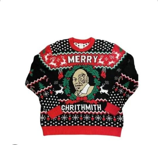 Mike Tyson Merry Chrithmas Ugly Christmas Sweater