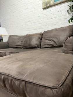 Brown Sectional Couch (Free Delivery)