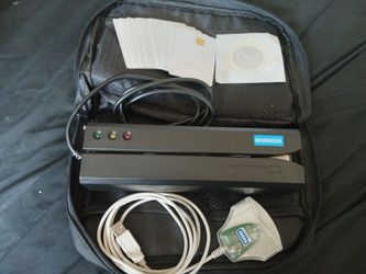 MSR605X with INSTALL CD, 12 BLANK CARDS, AND BONUS FREE OMNIKEY