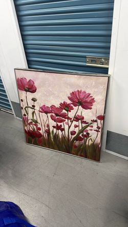 Large Floral Canvas Wall Art